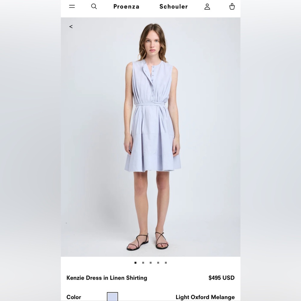 Elegant Sleeveless Light Blue Dress